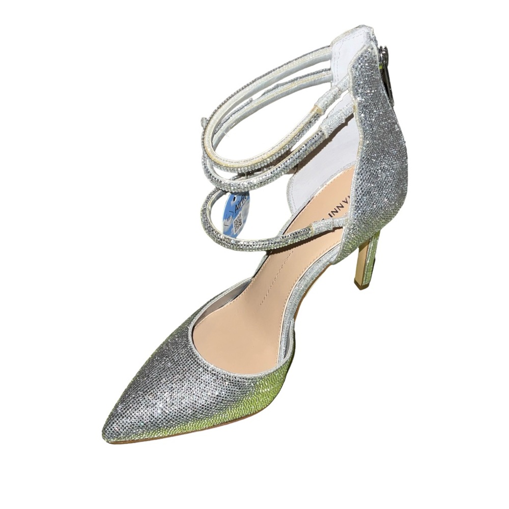 SILVER-SPARKLY GIANNI BINI HEELS 🩶